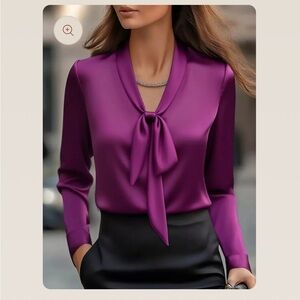Elegant Purple Women's Top